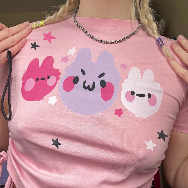 Three Buns Crop Top