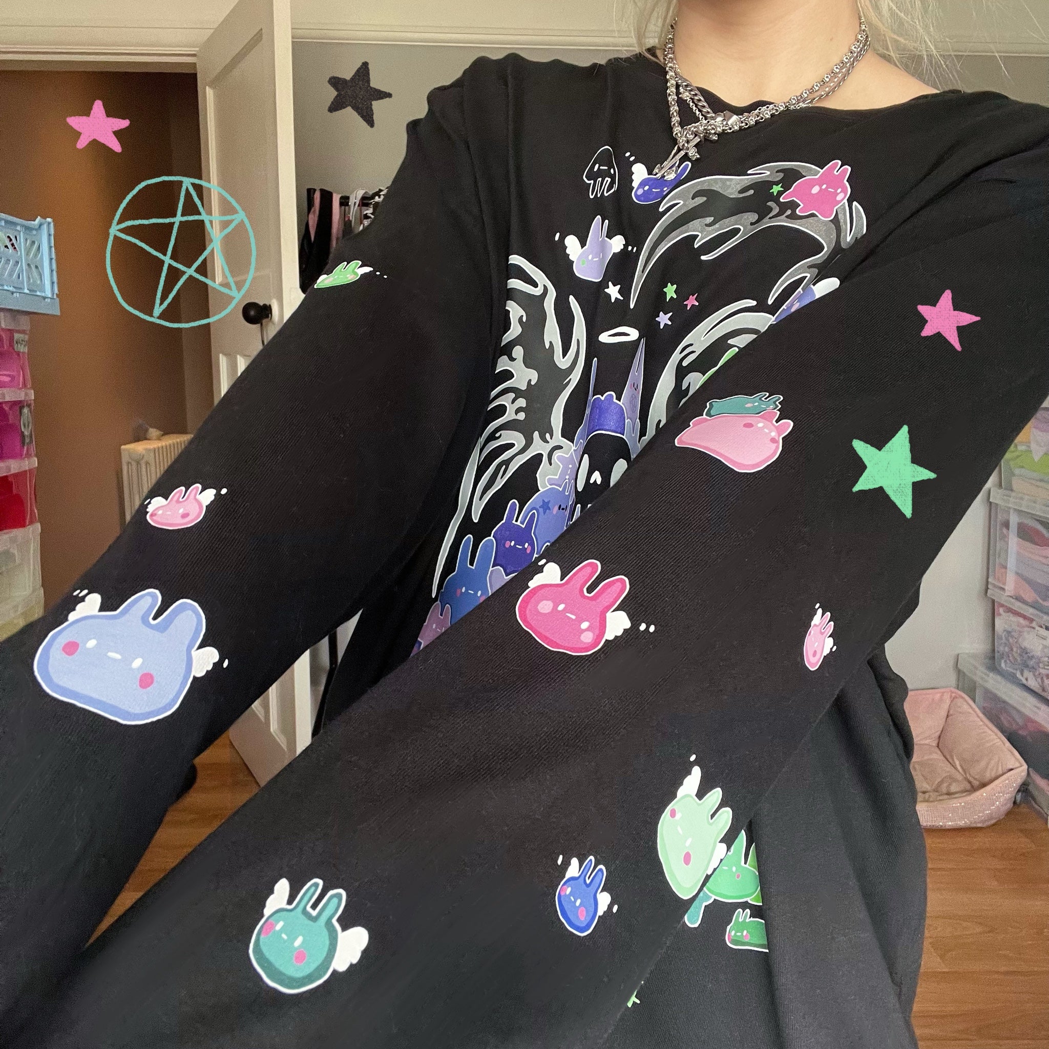 Bunny Reaper Longsleeve T-shirt (made 2 order)