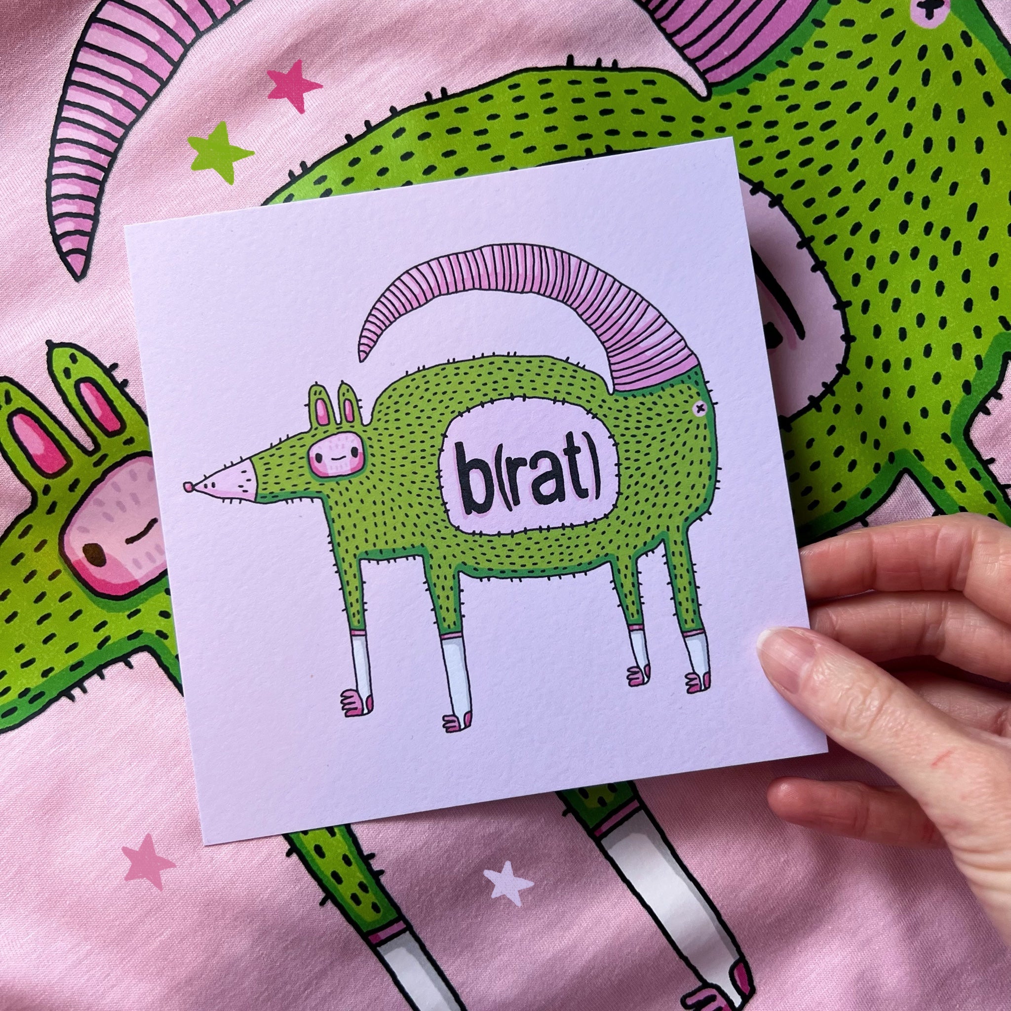 B(rat) Square Print