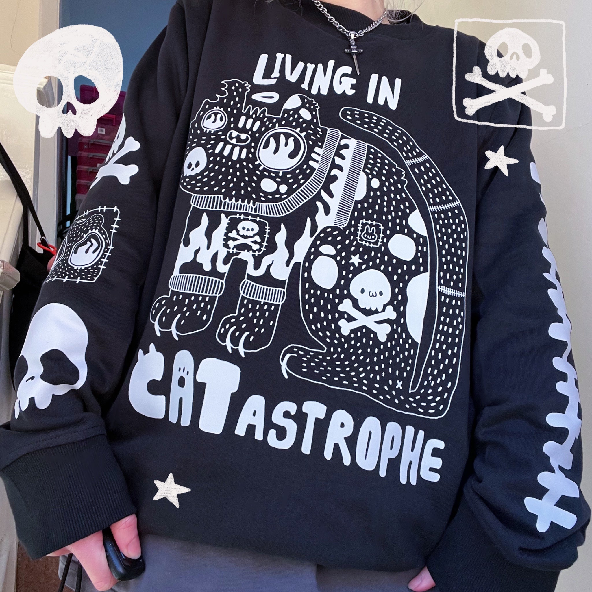 CATastrophe Sweater (made 2 order)