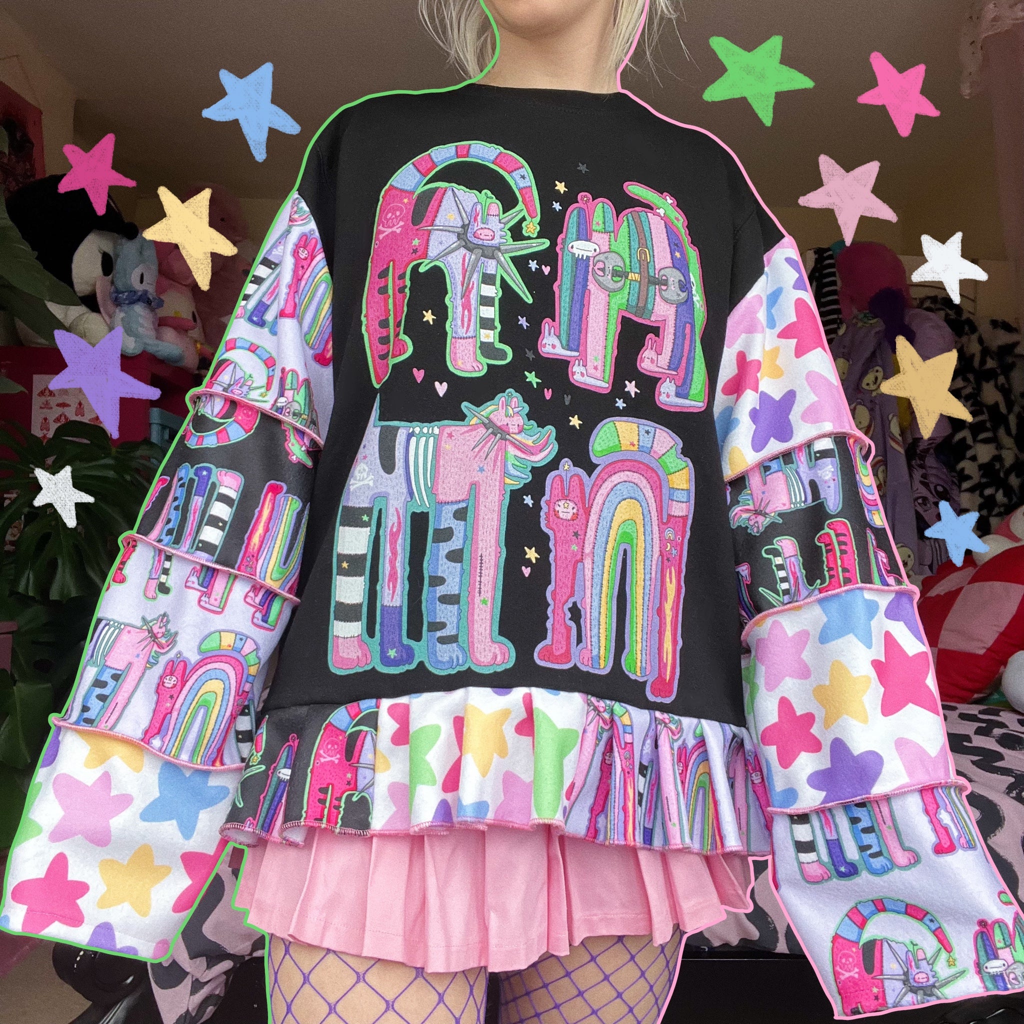 Battle Bunny Sweater (made 2 order)