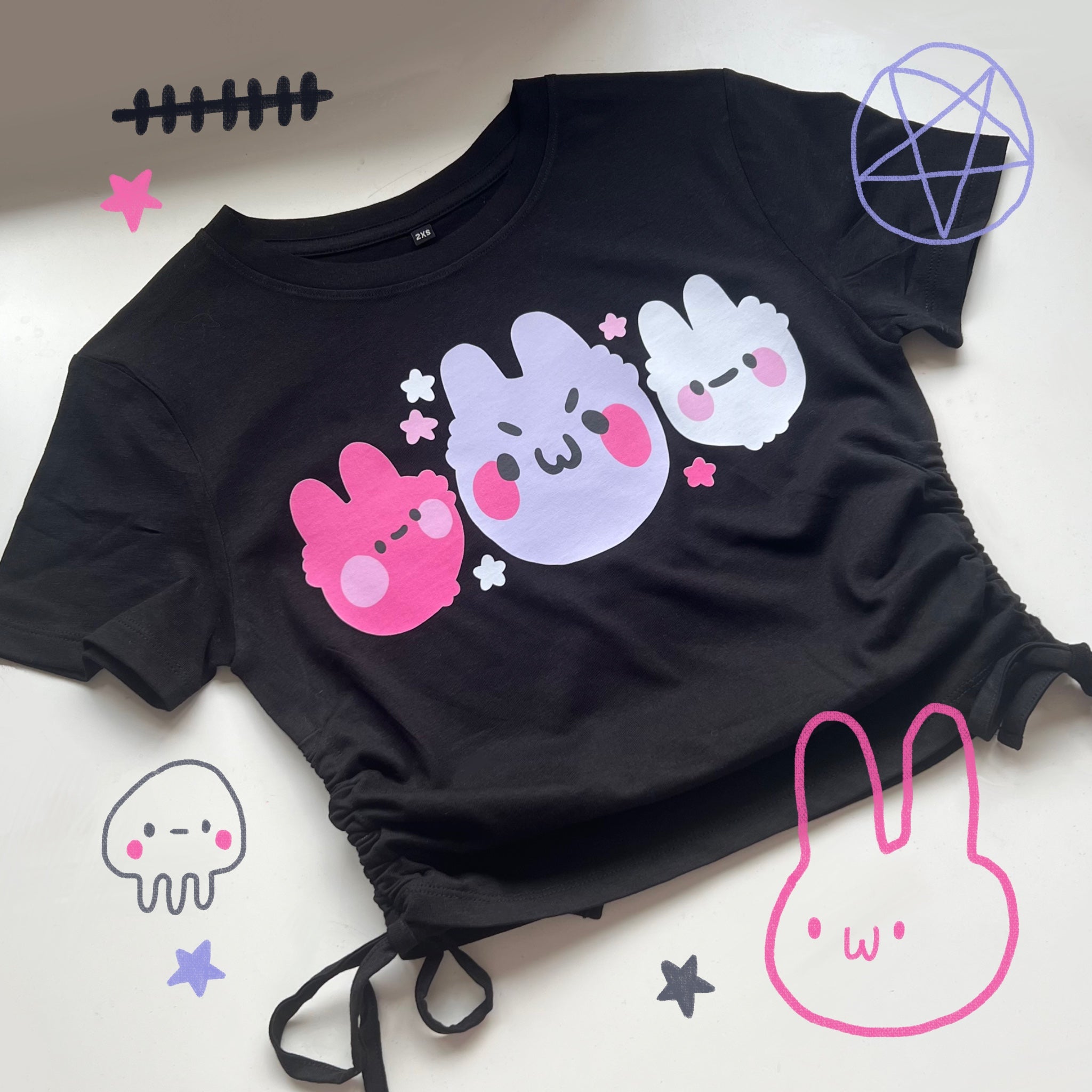 Three Buns Crop Top