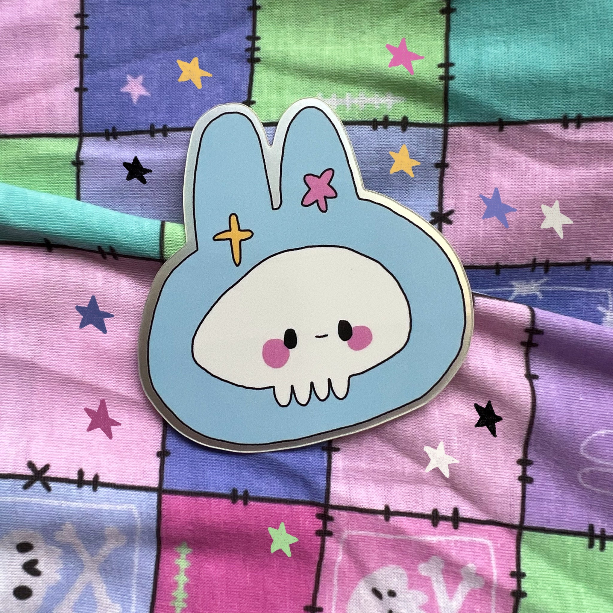 Skelly Bunny Sticker