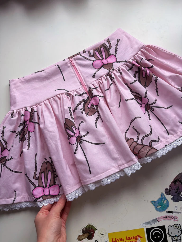 Cockroach Ruffled Mini Skirt (UK6)