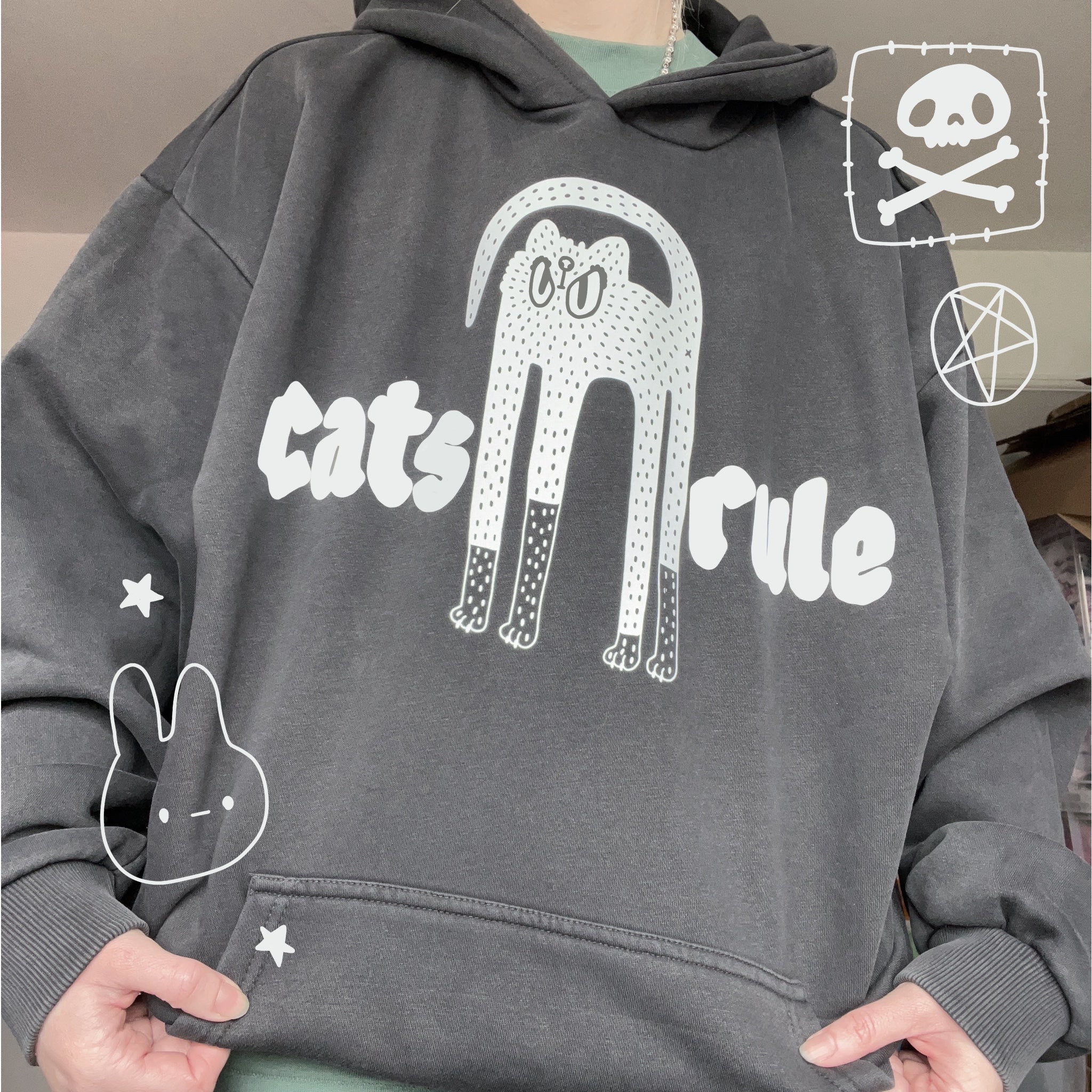 Cats Rule Hoody (made 2 order)