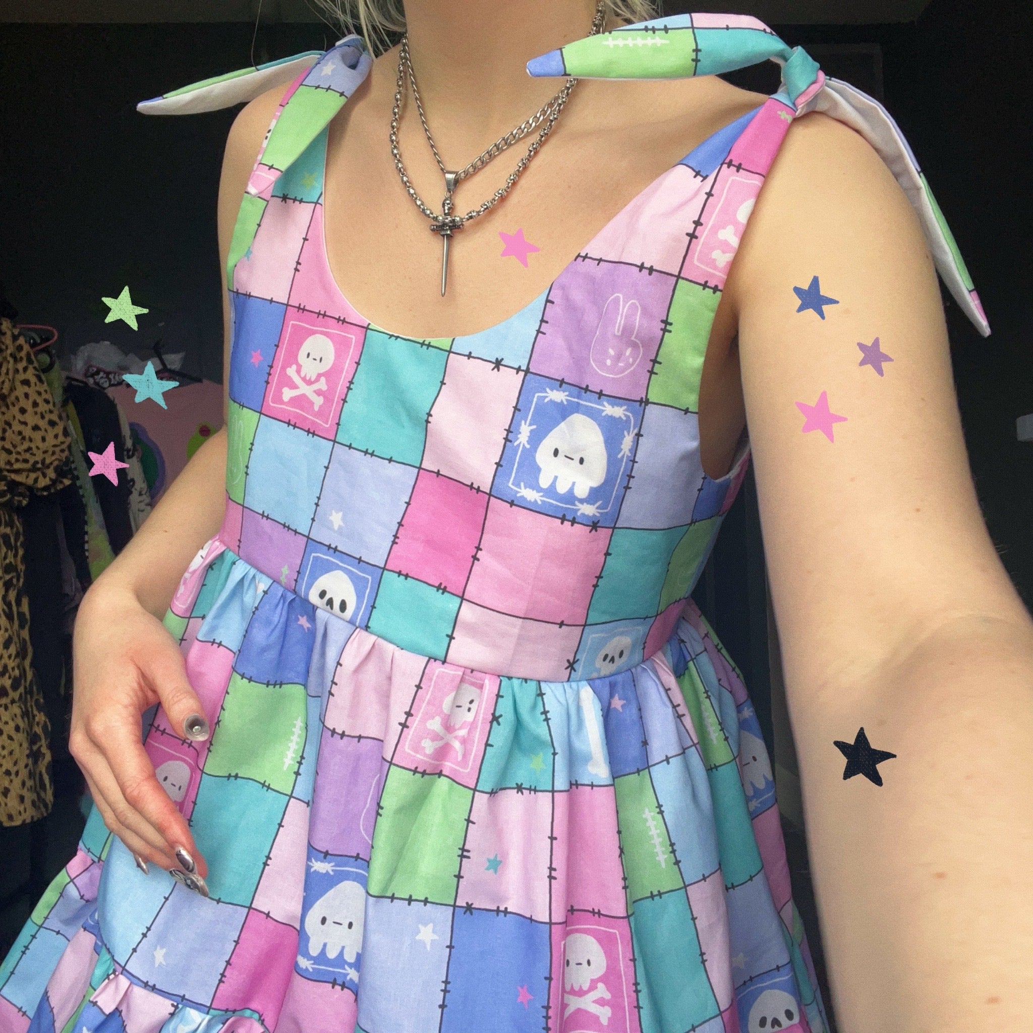 Pastel Check Dress *choose ur style* (made 2 order)
