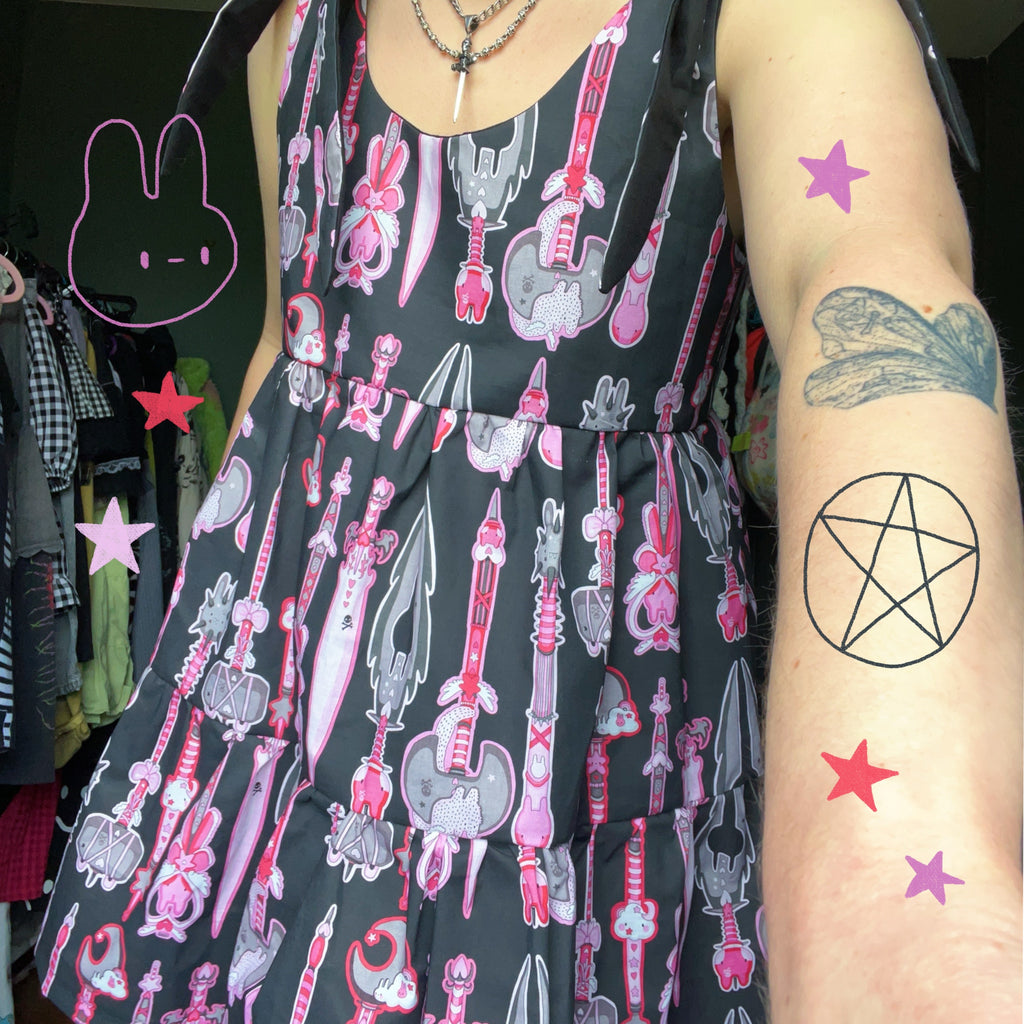 Black Weapons Dress *choose ur style* (made 2 order)