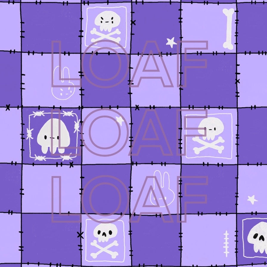 Purple Check Dress *choose ur style* (made 2 order)