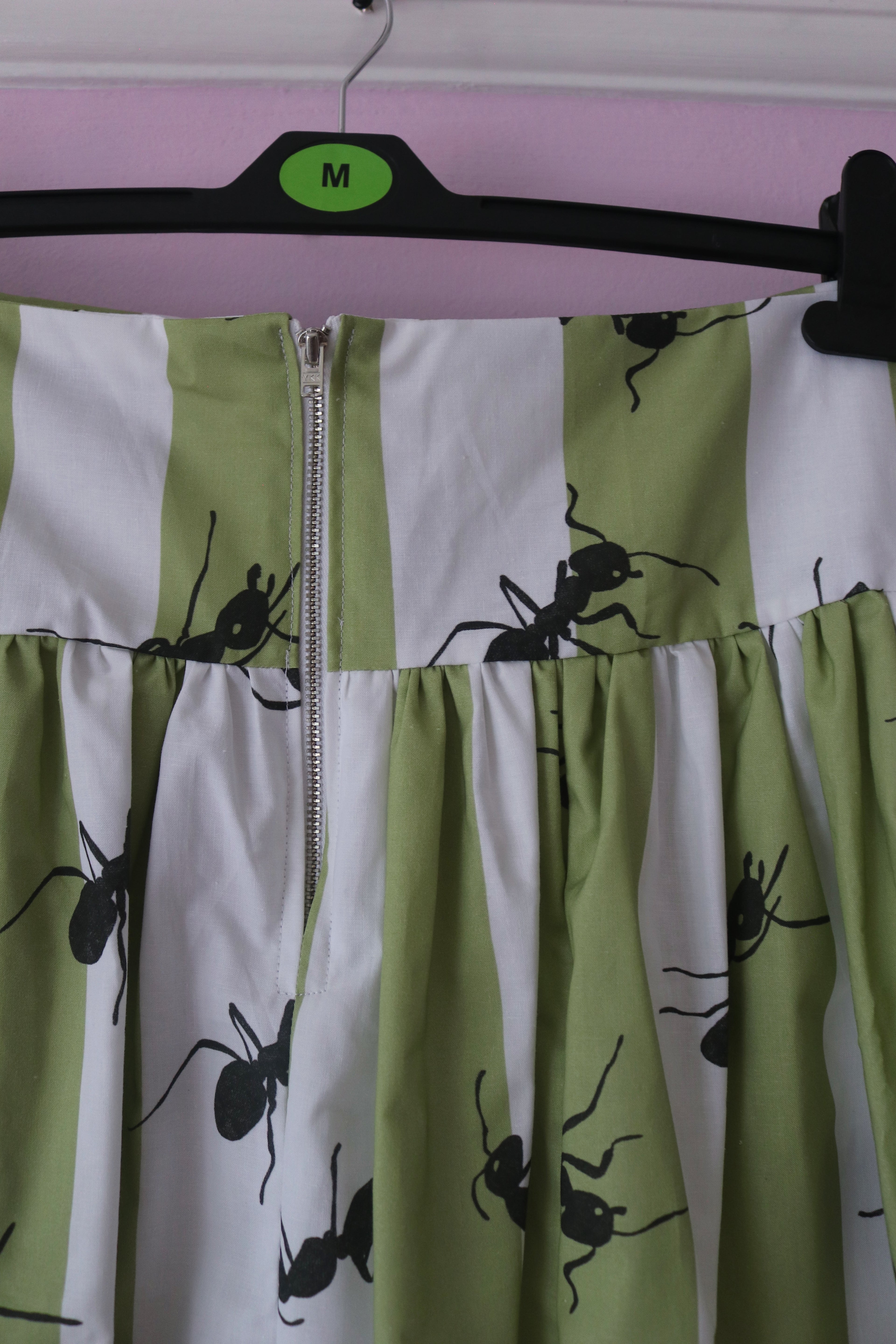 Green Ants Mini Ruffled Skirt (UK16)