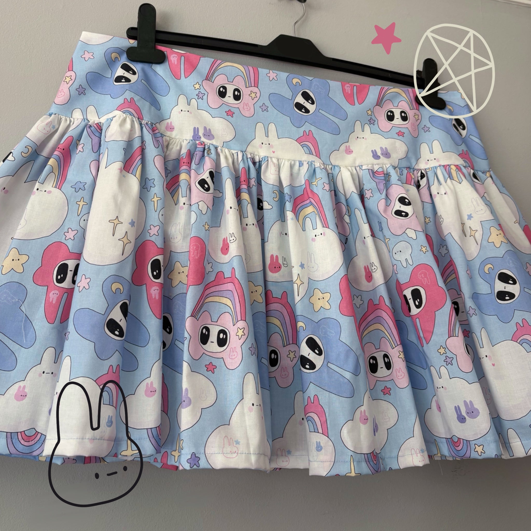 Blue Angels Mini Ruffled Skirt (UK16)