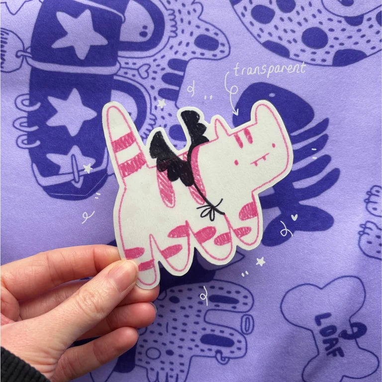 Transparent Kitty Sticker