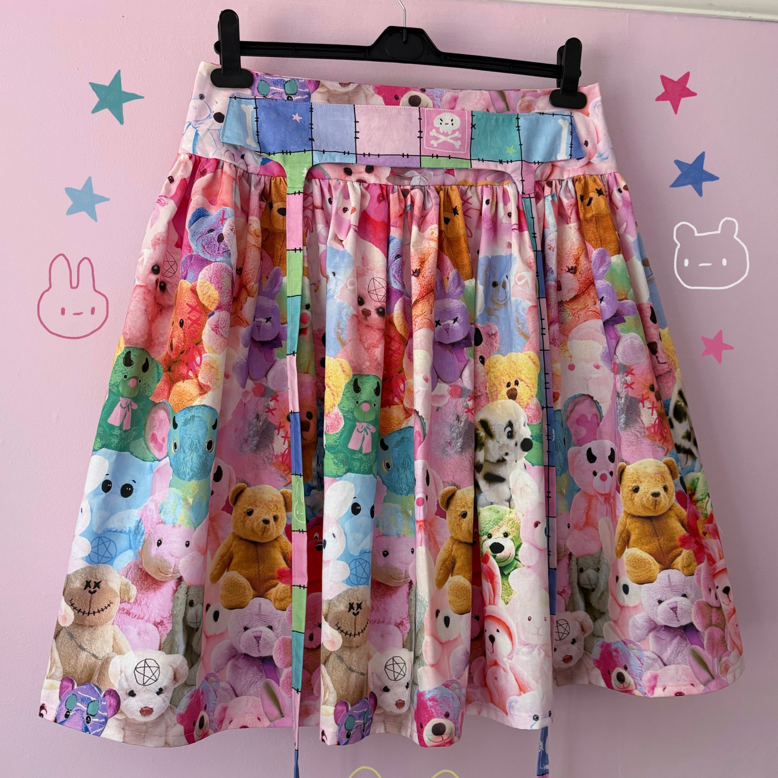 Teddy Bear Midi Ruffled Skirt (UK12)