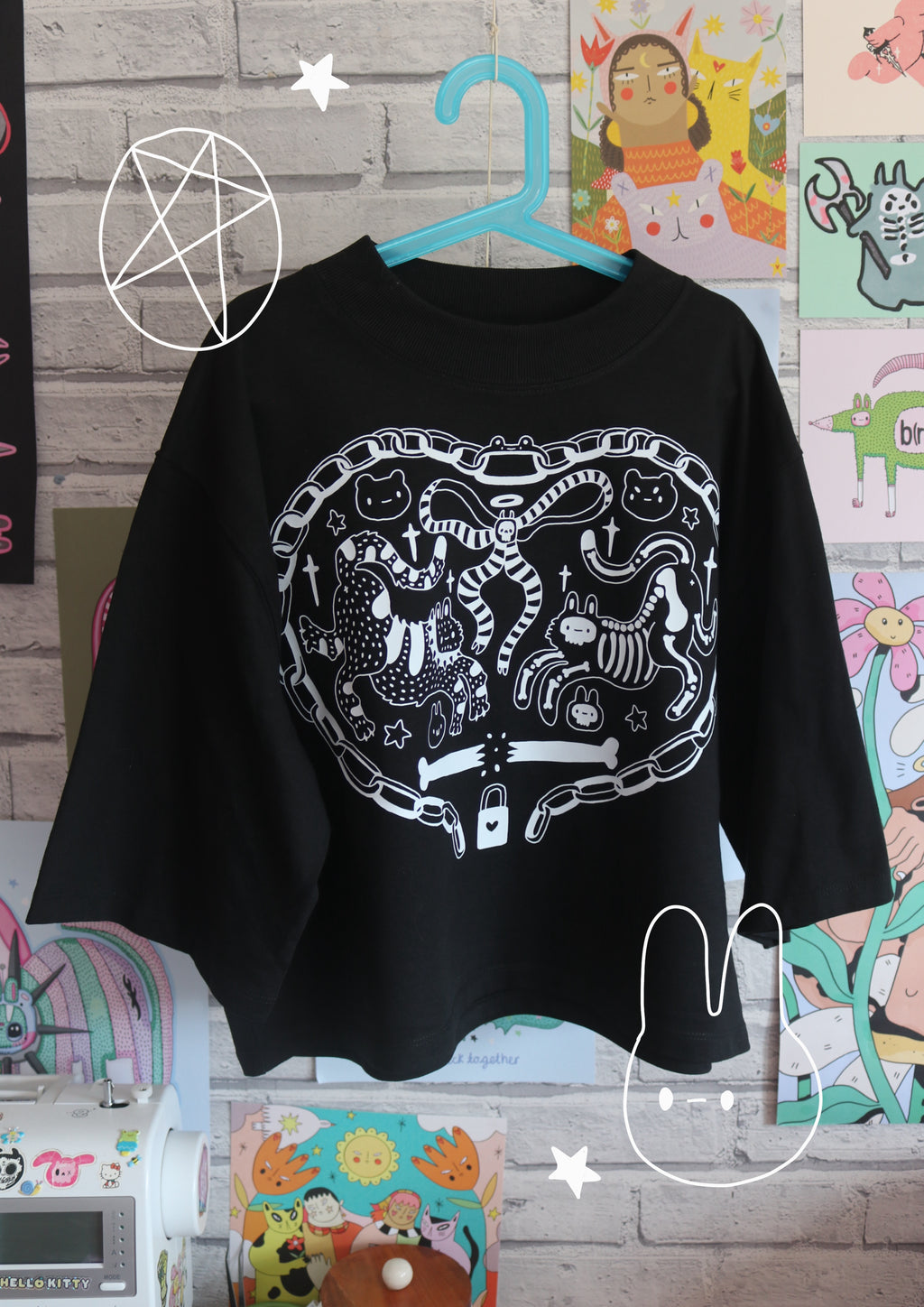 Love Locket Boxy T-shirt (made 2 order)