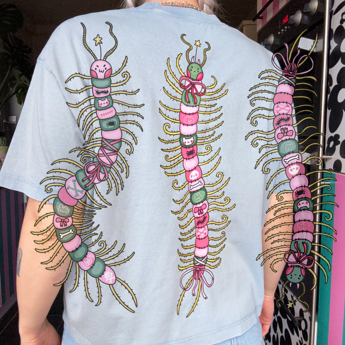 Centipede Boxy T-shirt (made 2 order)