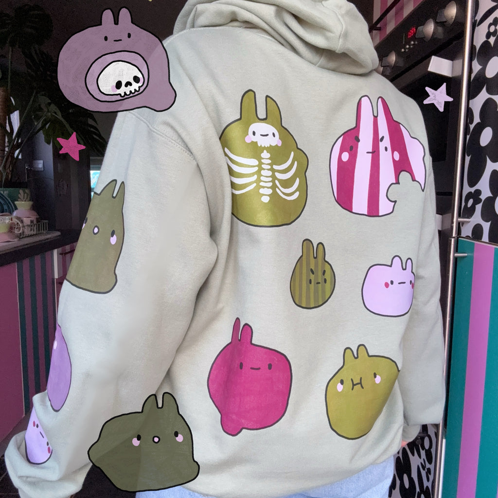 Spooky Bunny Hoody (made 2 order)