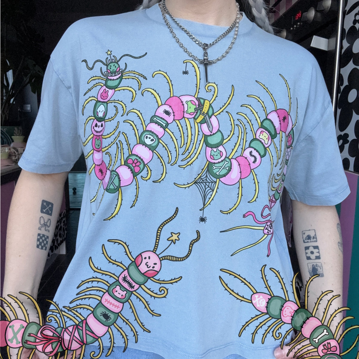 Centipede Boxy T-shirt (made 2 order)