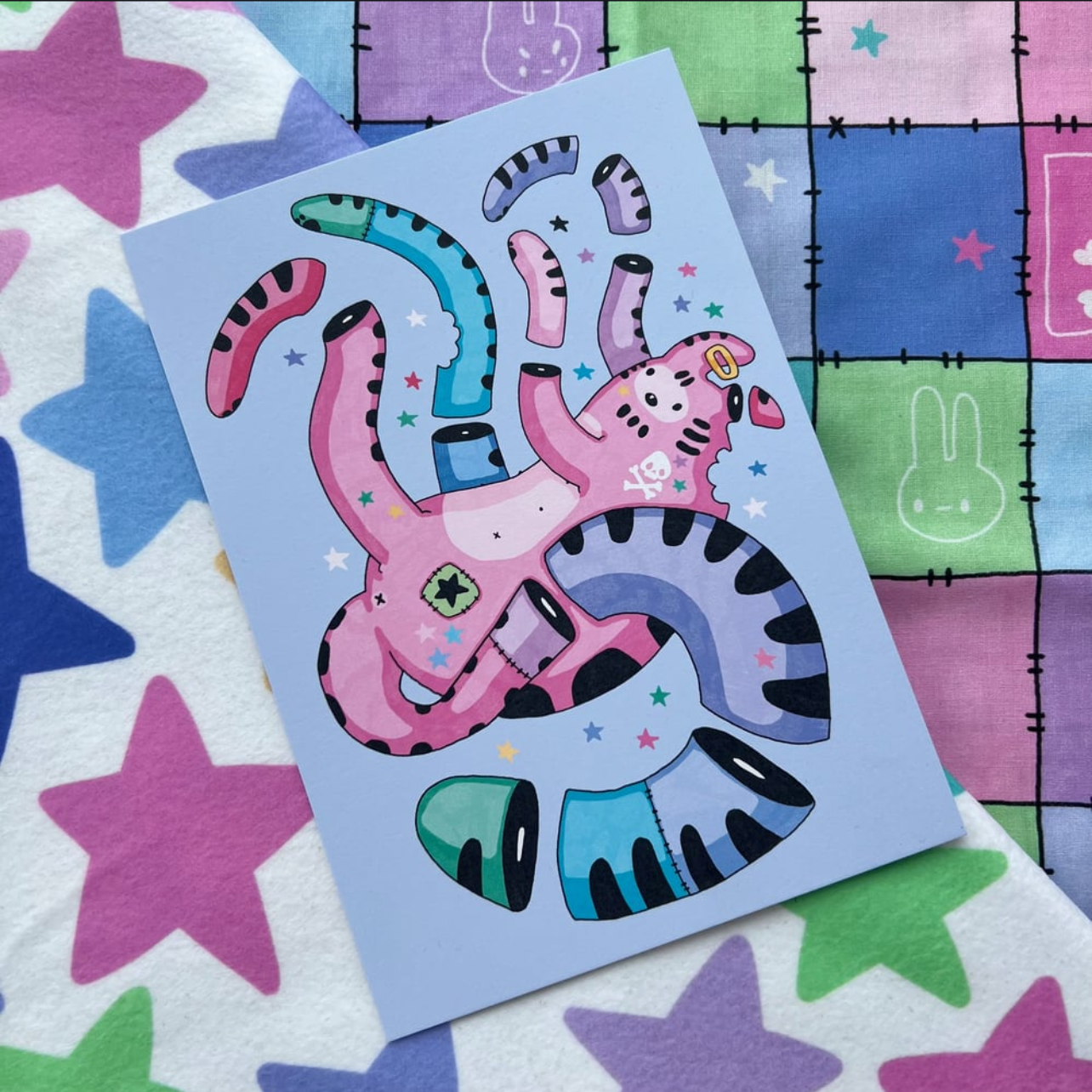 Wiggly Boy A5 Print