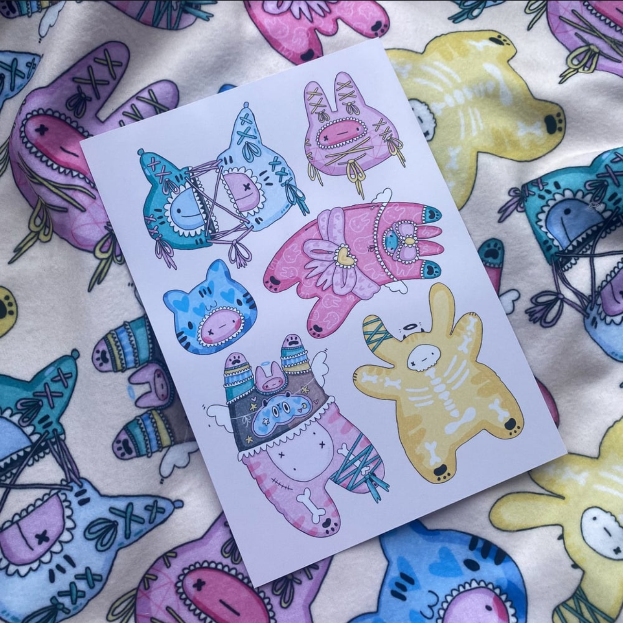 Frilly Babies A5 Print