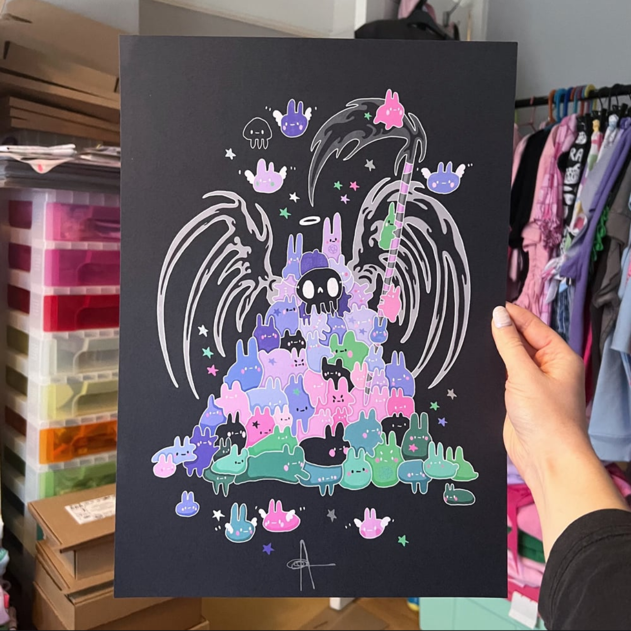 Bunny Reaper A3 Print