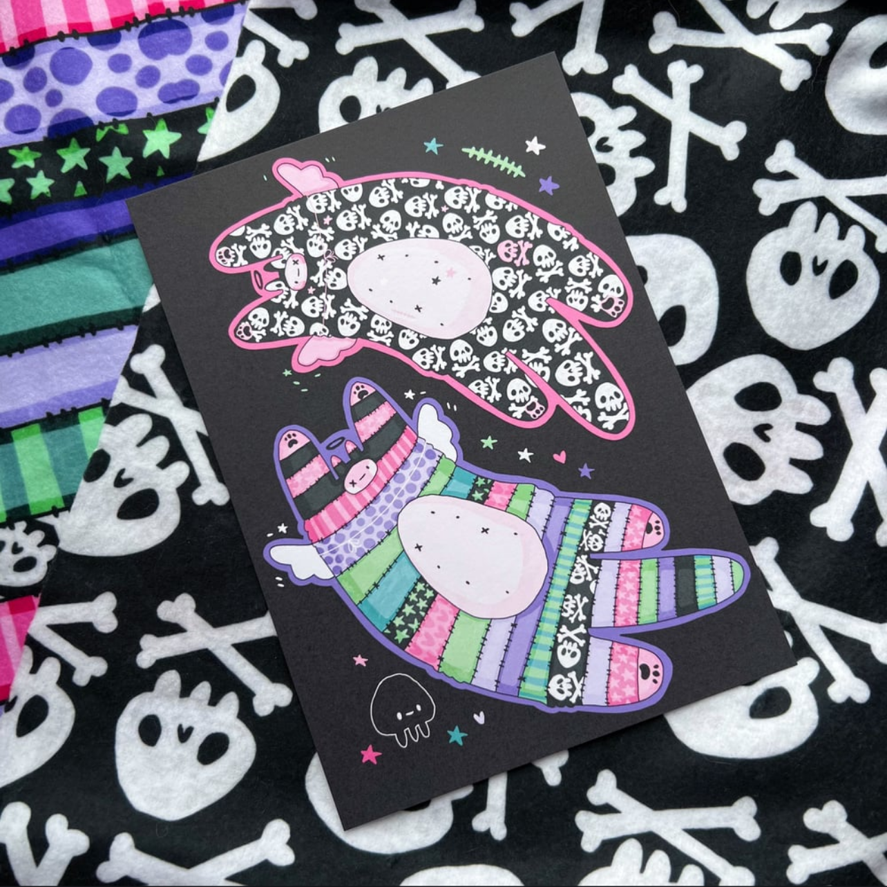 Spooky Cats A5 Print