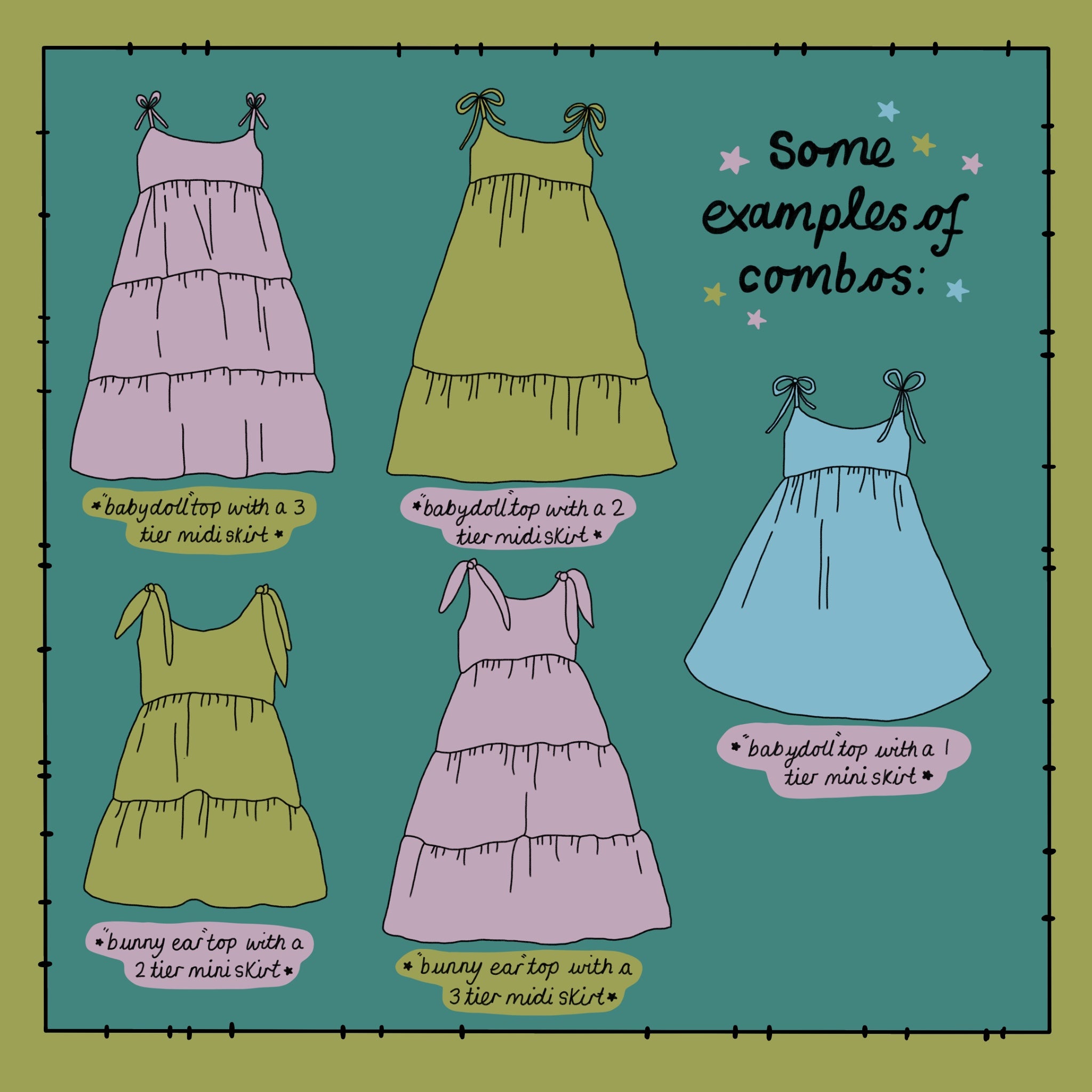 Spooky Buns Dress *choose ur style* (made 2 order)