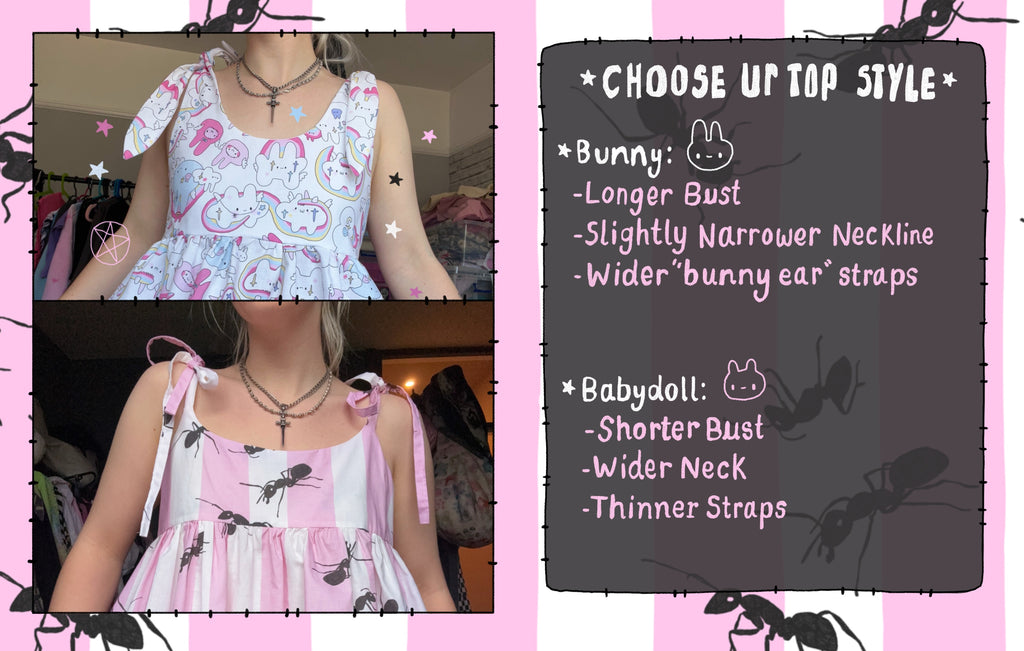 Ant Picnic Dress *choose ur style* (made 2 order)