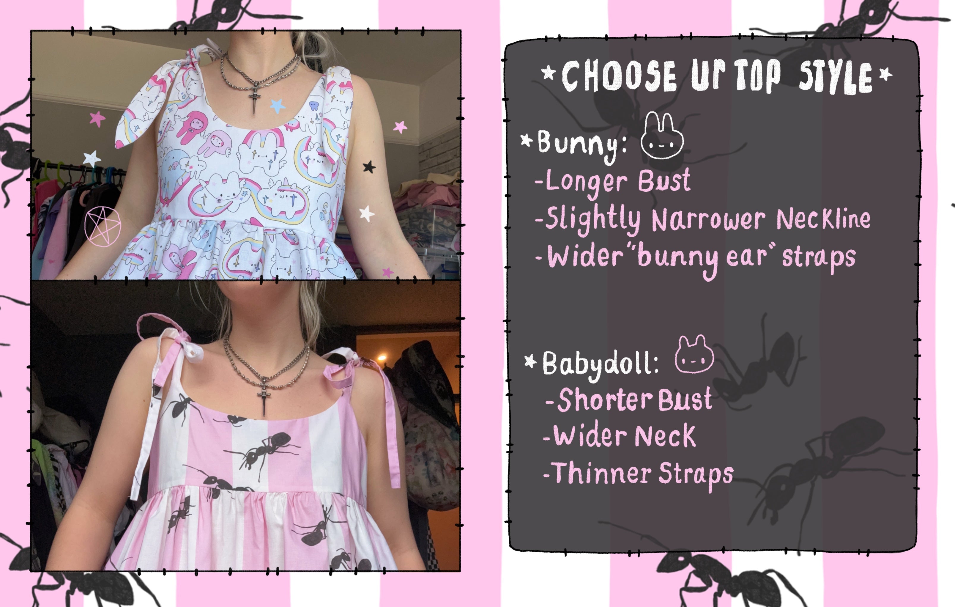 Ant Picnic Dress *choose ur style* (made 2 order)